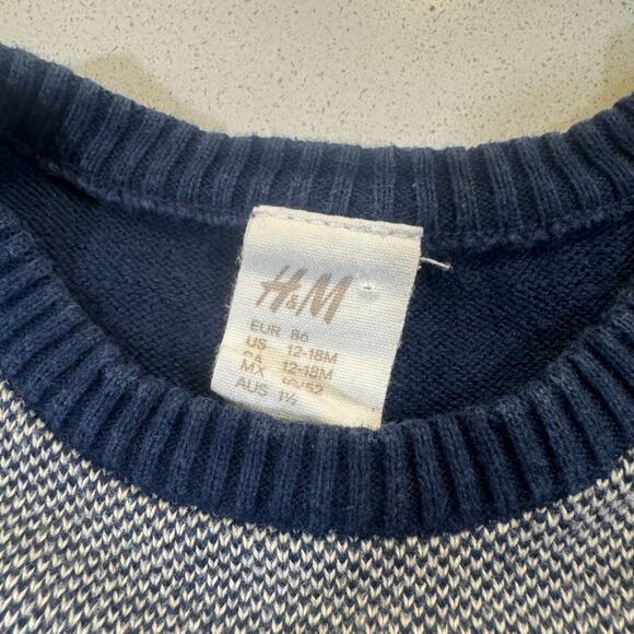 H&M Baby Boy 12-18M Heart Breaker Pullover Sweater - Picture 4 of 5